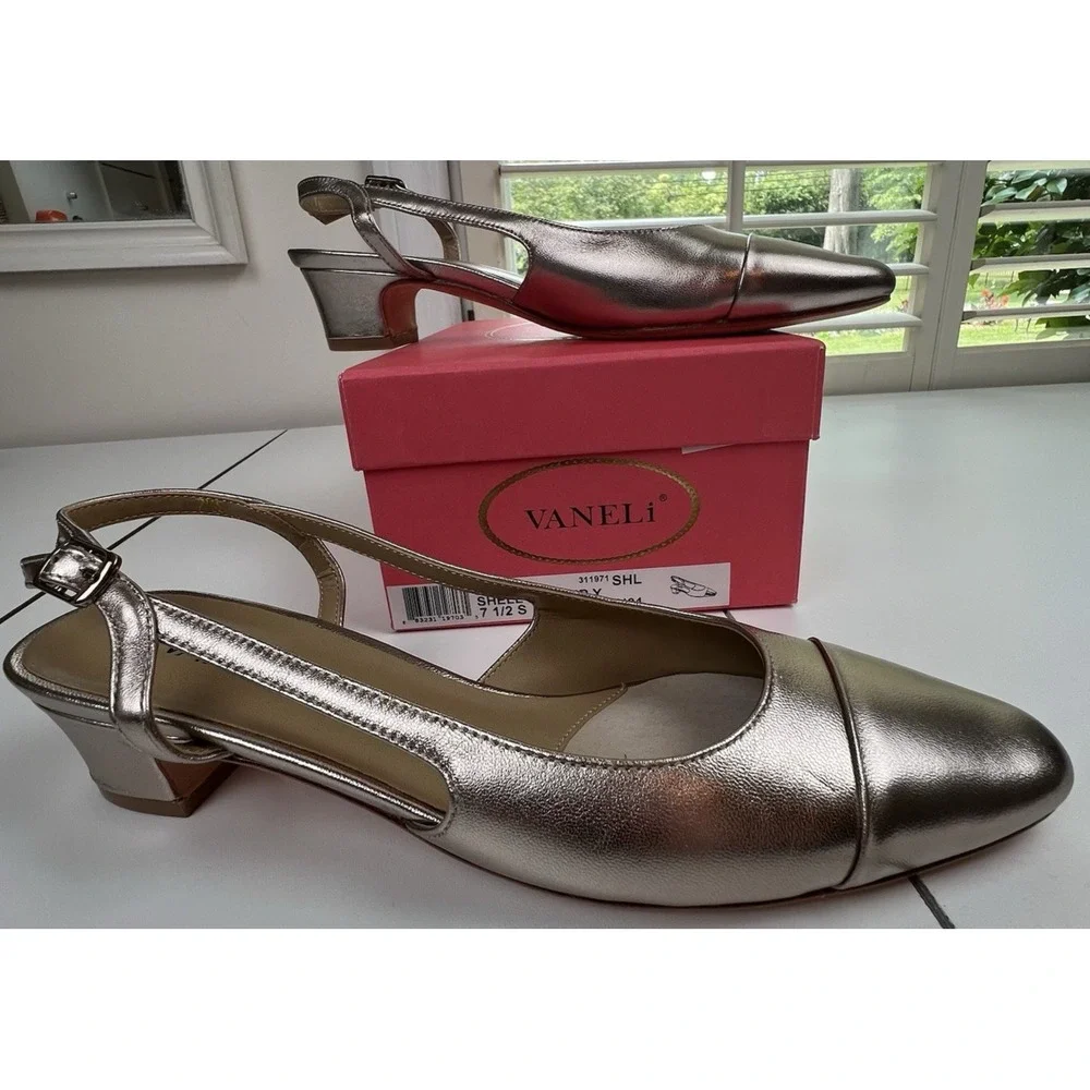 Van Eli Vaneli Aliz  Shell Mercury Slingback Women's Shoes Size 7.5S New In Box